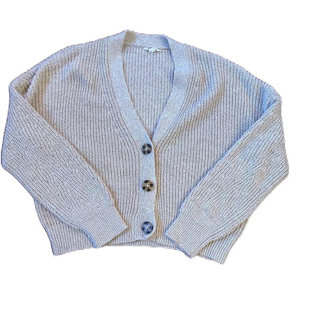 Garage Beige Knit Cardigan